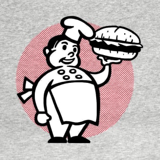 Cartoon Burger Cook T-Shirt